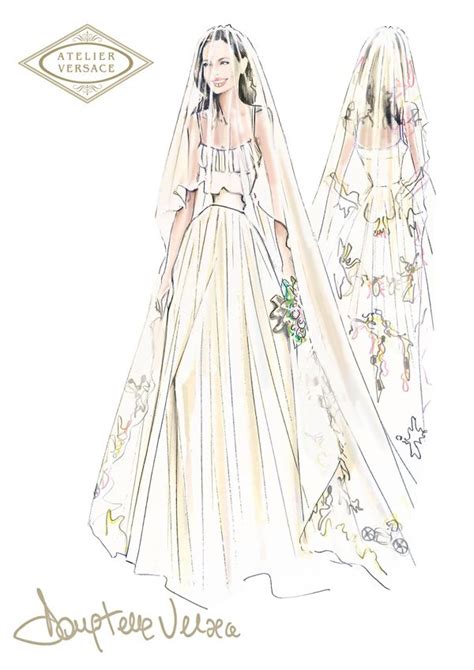 The scoop on Angelina Jolie’s Atelier Versace wedding gown